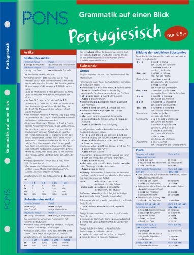  - PONS Grammatik auf einen Blick. Portugiesisch