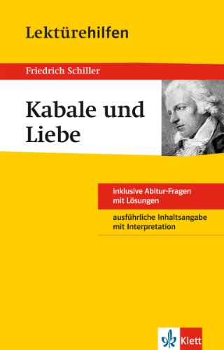  - Lektürehilfen Friedrich Schiller 