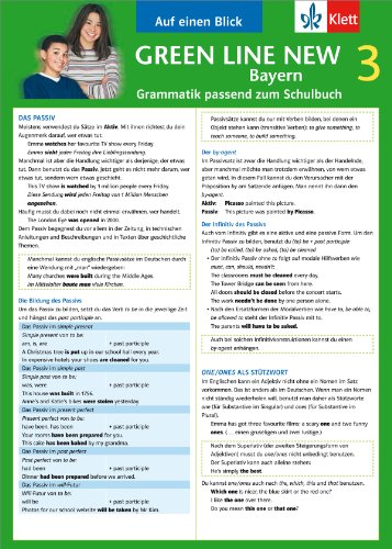  - Green Line New Bayern 3 Grammatik passend zum Schulbuch