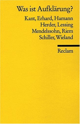  - Was ist Aufklärung?: Thesen und Definitionen