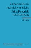  - Prinz Friedrich von Homburg: Ein Schauspiel. Studienausgabe