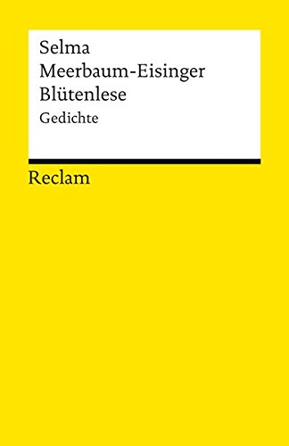  - Blütenlese: Gedichte (Reclams Universal-Bibliothek)