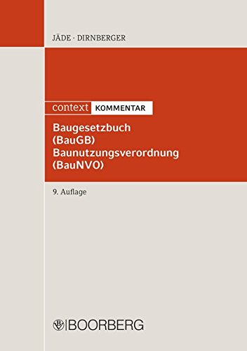  - Baugesetzbuch (BauGB) Baunutzungsverordnung (BauNVO): context KOMMENTAR