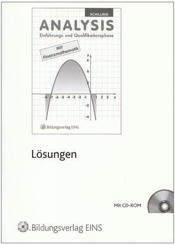  - Analysis, Einführungs- und Qualifikationsphase, Lösungen