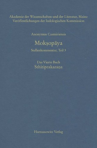 Straube, Martin - Anonymus Casmiriensis Mokṣopāya; Stellenkommentar, Teil 3. Mokṣopāya. Das Vierte Buch. Sthitiprakaraṇa