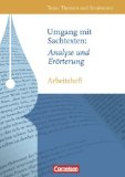  - Training intensiv Deutsch Erörterung: Gymnasium Oberstufe/Abitur