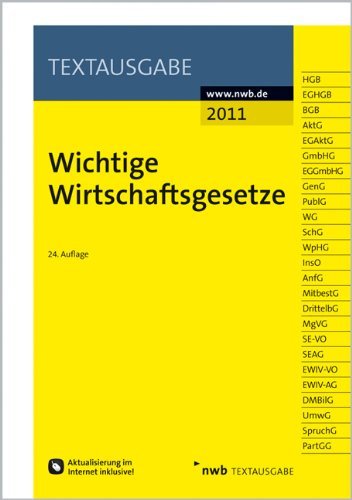  - Wichtige Wirtschaftsgesetze