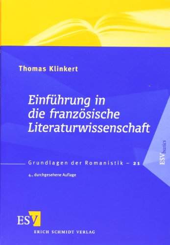  - Einführung in die französische Literaturwissenschaft