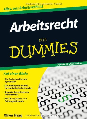  - Arbeitsrecht für Dummies (Fur Dummies)