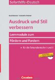  - Vertiefungskurs Deutsch: Arbeitsheft 10. Schuljahr