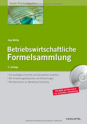  - Betriebswirtschaftliche Formelsammlung