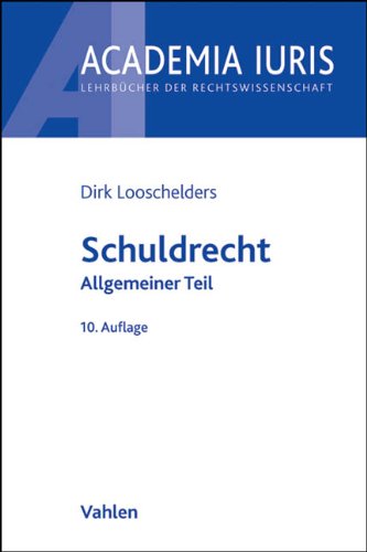  - Schuldrecht: Allgemeiner Teil