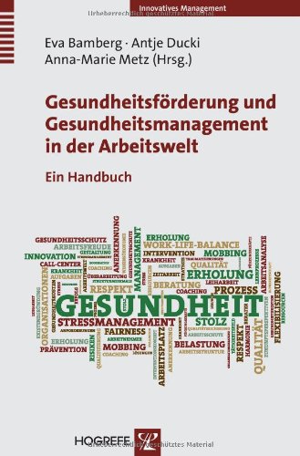  - Handbuch Gesundheitsförderung und Gesundheitsmanagement in der Arbeitswelt