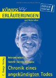  - Oldenbourg Interpretationen: Chronik eines angekündigten Todes / Geschichten aus der Fremde: Band 102