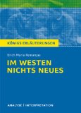 Remarque, Erich Maria - Im Westen nichts Neues: Roman. Ohne Materialien