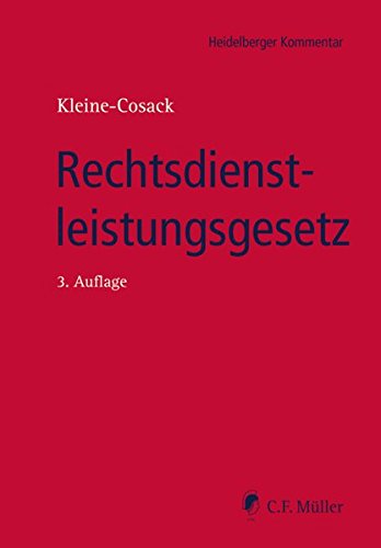  - Rechtsdienstleistungsgesetz (Heidelberger Kommentar)