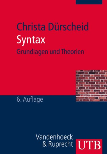  - Syntax: Grundlagen und Theorien