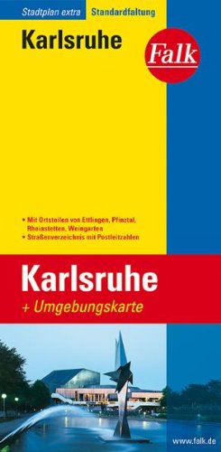  - Falk Stadtplan Extra Standardfaltung Karlsruhe