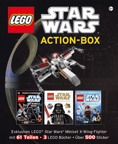  - LEGO Star Wars Action-Box: Exklusives LEGO Star Wars Miniset mit X-Wing-Fighter mit 61 Teilen, 3 Lego Bücher und über 500 Sticker