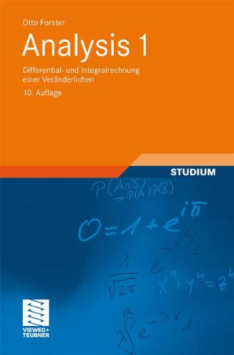  - Analysis 1: Differential- und Integralrechnung einer Veränderlichen