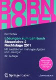  - Lösungen zum Lehrbuch Buchführung 1 DATEV-Kontenrahmen 2011: Mit zusätzlichen Prüfungsaufgaben und Lösungen (Bornhofen Buchführung 1 LÖ)