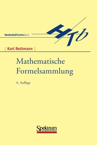  - B. I. Hochschultaschenbücher, Bd.13, Mathematische Formelsammlung